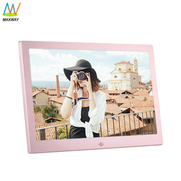 Aluminum Frame 12 Inch Digital Photo Viewer For Christmas Birthday Wedding Gift